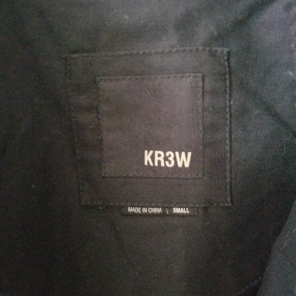 Kr3w Faux leather bomber jacket Men's Small - Picture 2 of 3